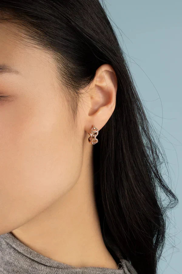 Pendientes Mini Botón Brillante