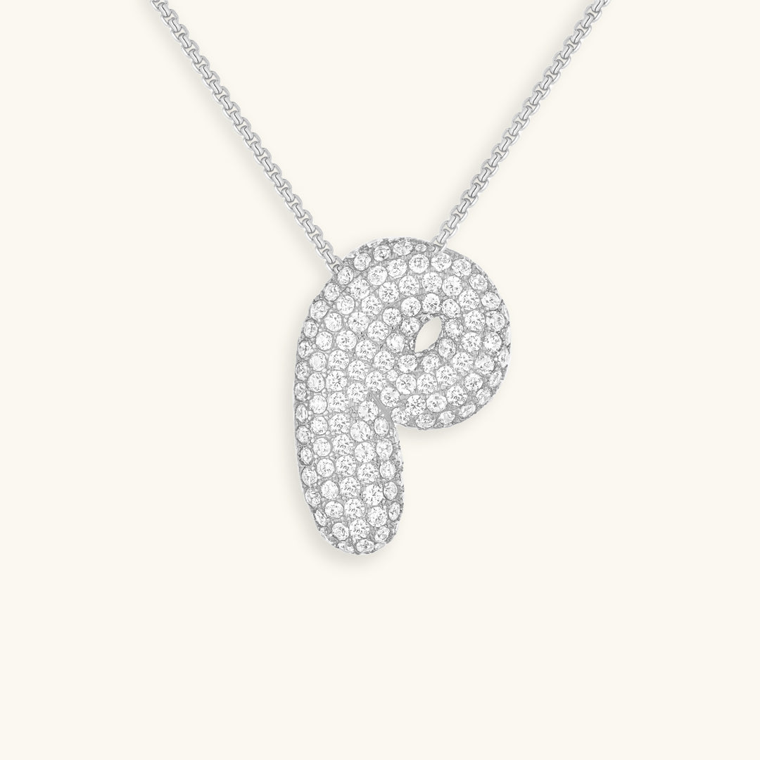 Collar de inicial con burbujas Hailey