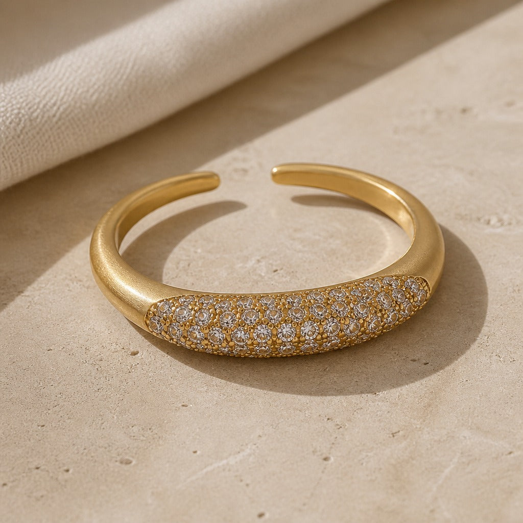 Anillo Apilable Marquesa Pavé