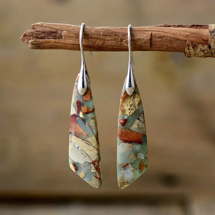 Pendientes Piedra Natural Vintage