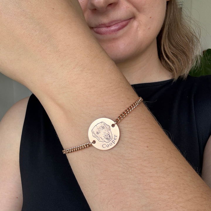 Pulsera Personalizada con Grabado de tu Mascota