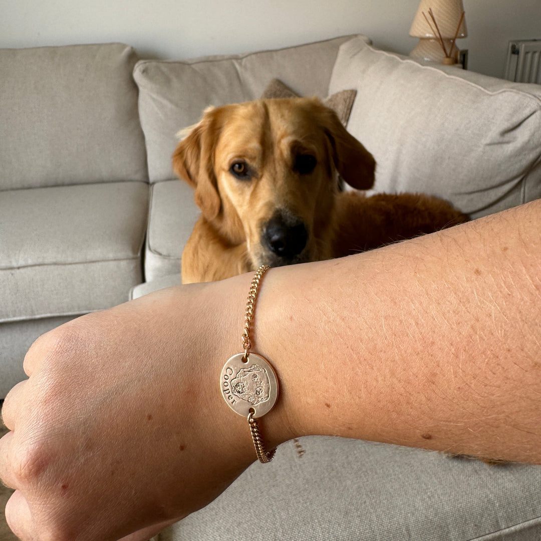 Pulsera Personalizada con Grabado de tu Mascota