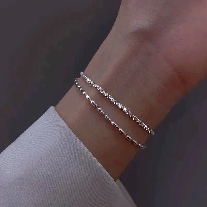 Pulsera Circonitas Plateada