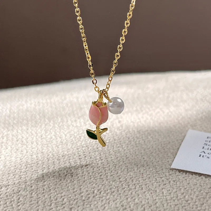 Conjunto con Tulipán y Jardín Rosa