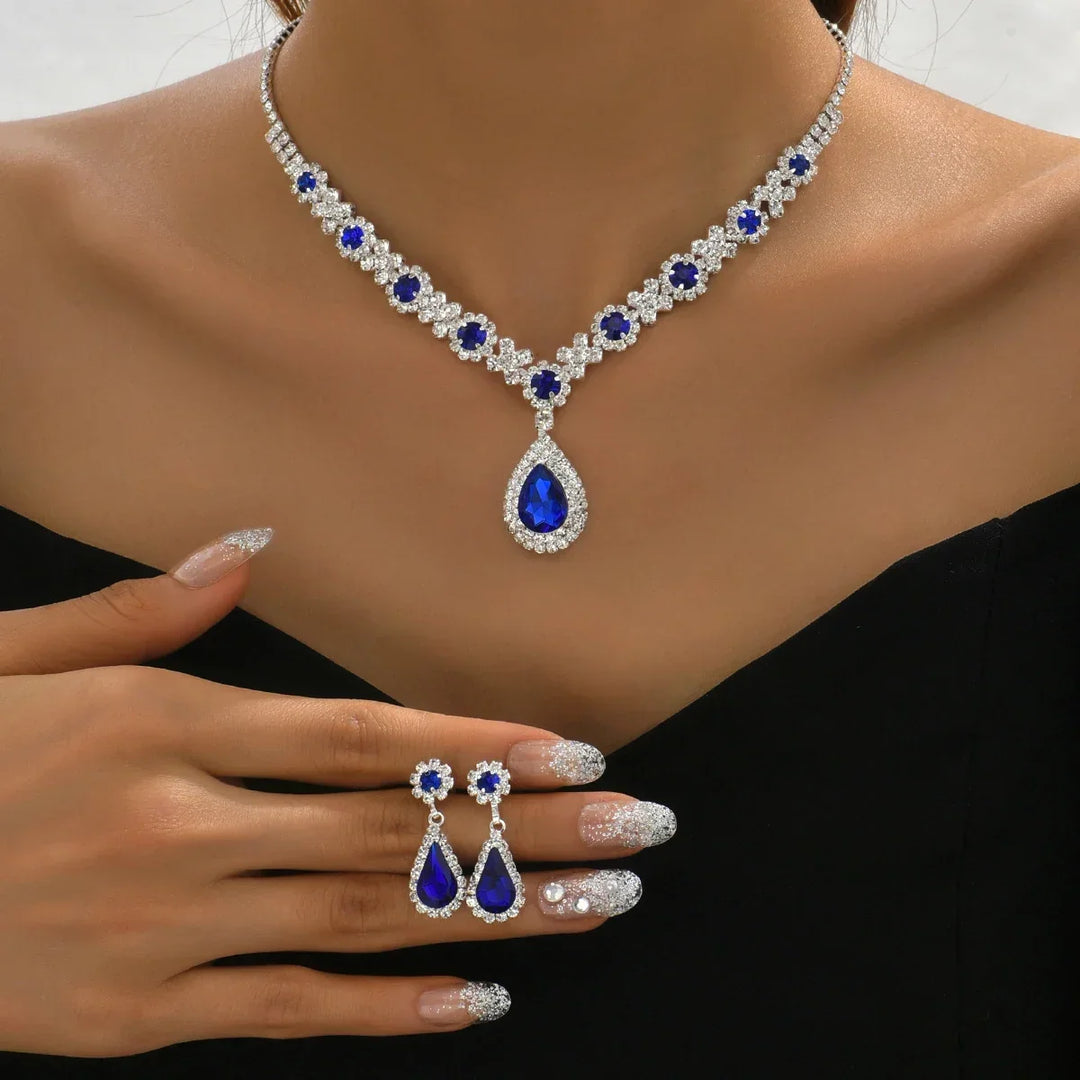 Conjunto de Joyería Jardín de Cristal
