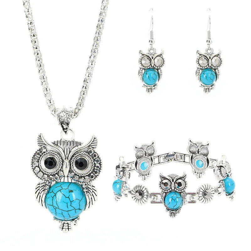 Conjunto Búho Turquesa