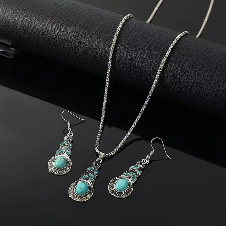 Conjunto Vintage de Turquesa