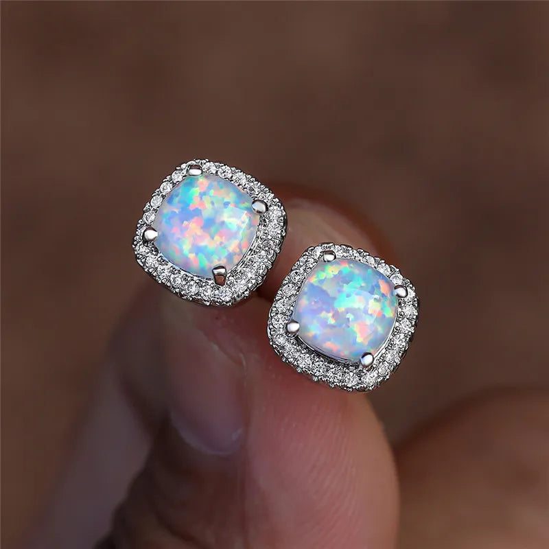 Pendientes Cuadrados Brillantes