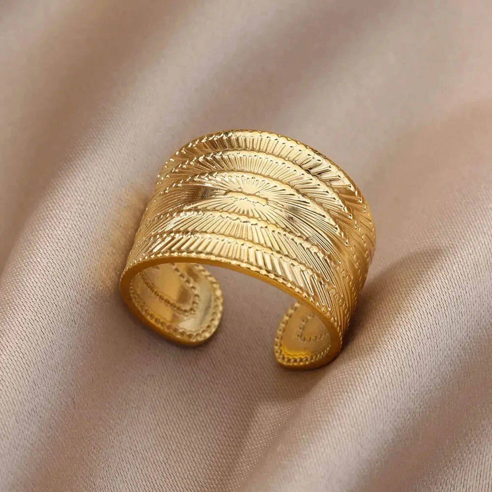 Anillo Ancho Grabado