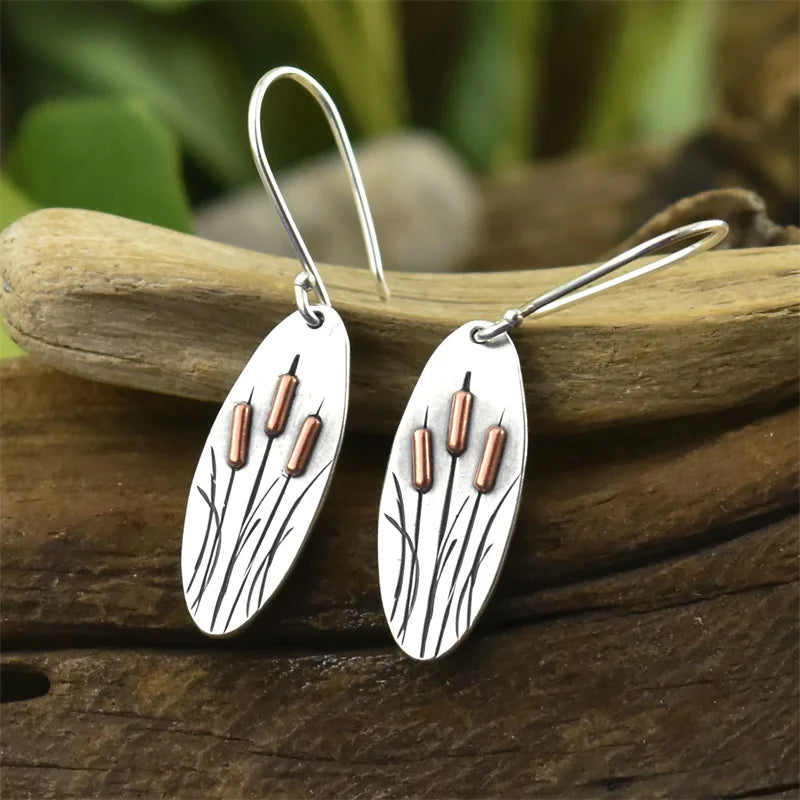 Pendientes Tulipán Plateados