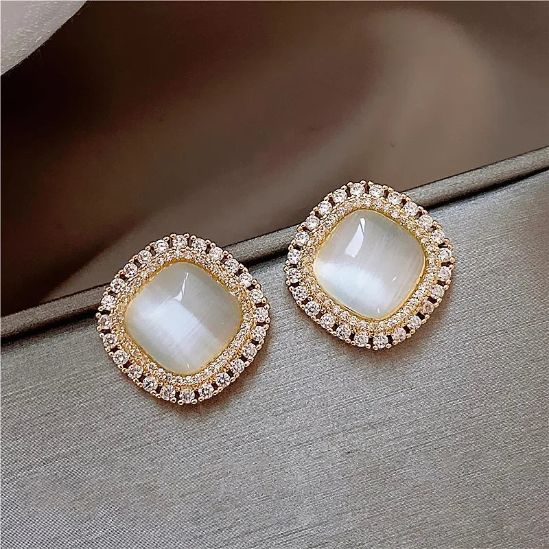 Pendientes Cuadrados Suaves