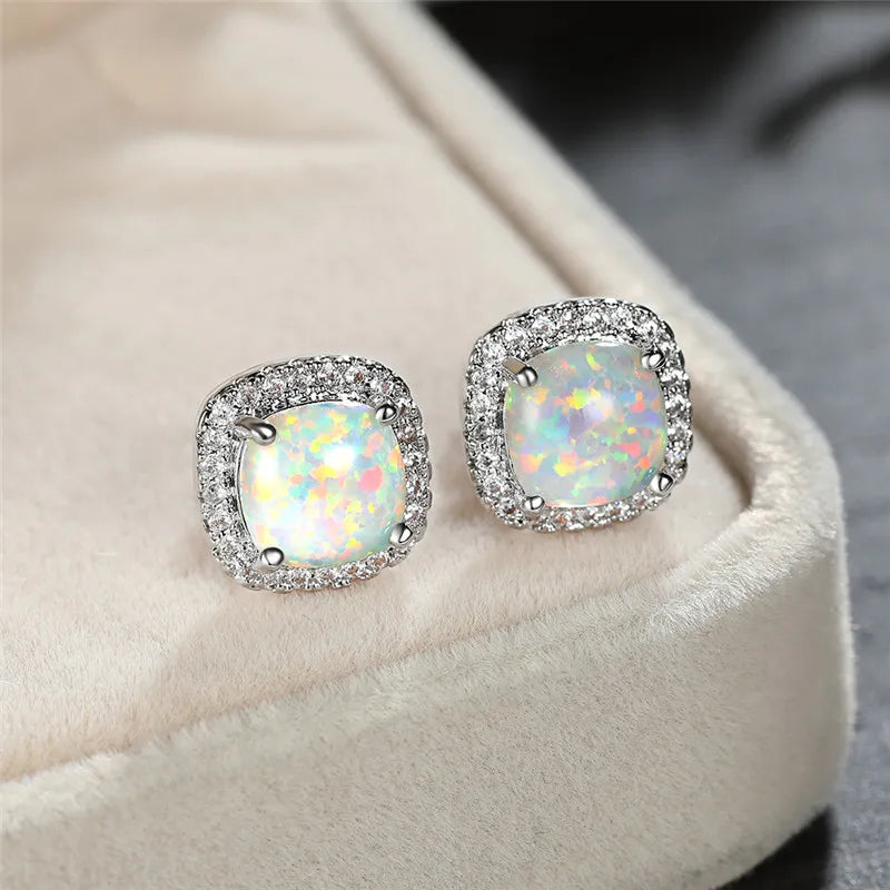 Pendientes Cuadrados Brillantes