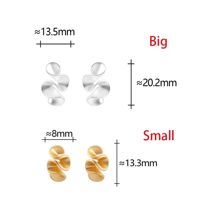 Pendientes Ondas Bicolor