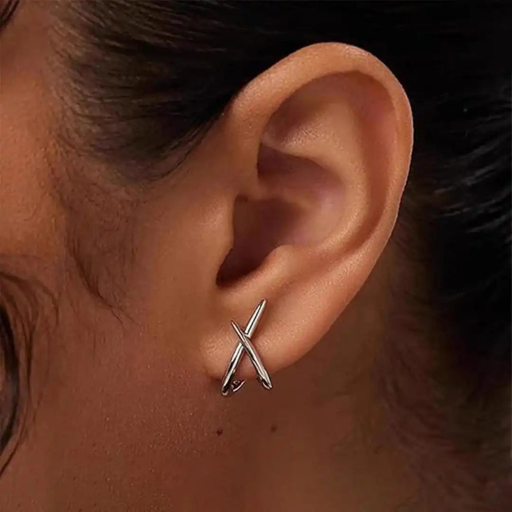 Pendientes Cruz Dorada Atemporales