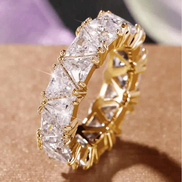 Anillo Vintage Piedra Triangular