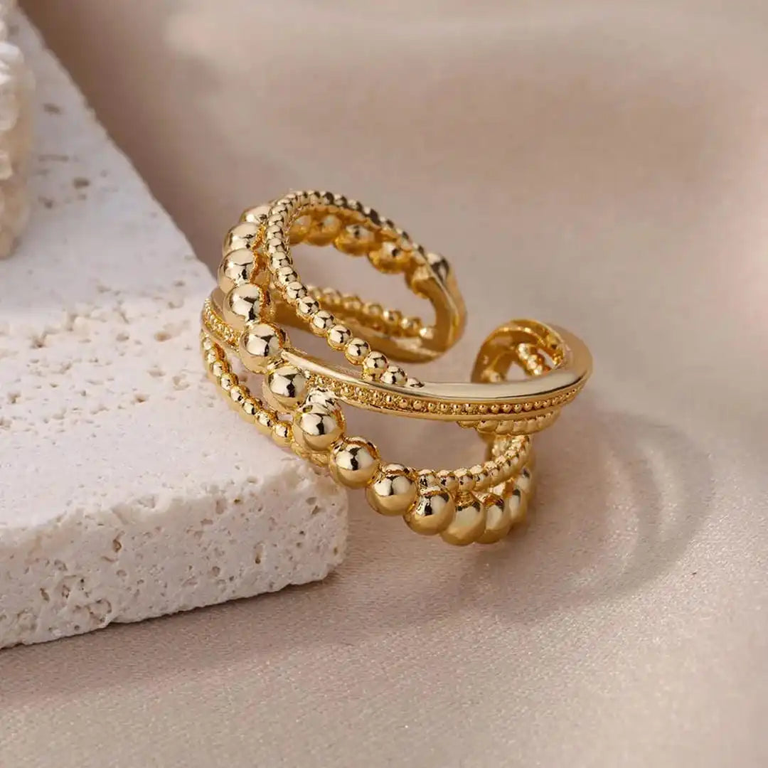 Anillo Retorcido Vintage Ajustable