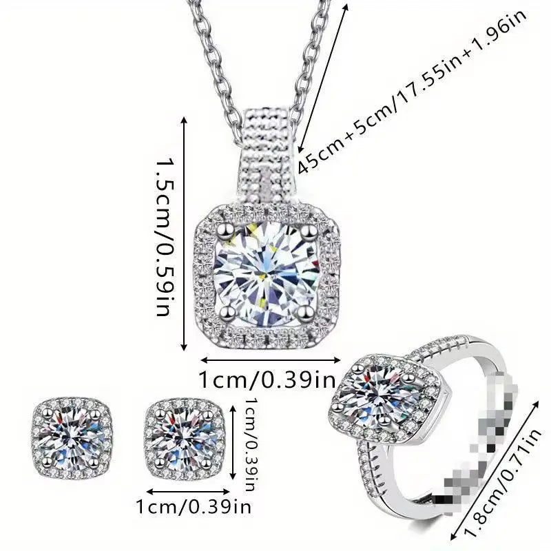 Conjunto de Joyería con Brillos