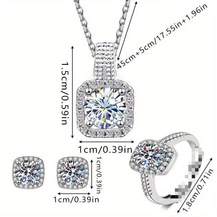 Conjunto de Joyería con Brillos