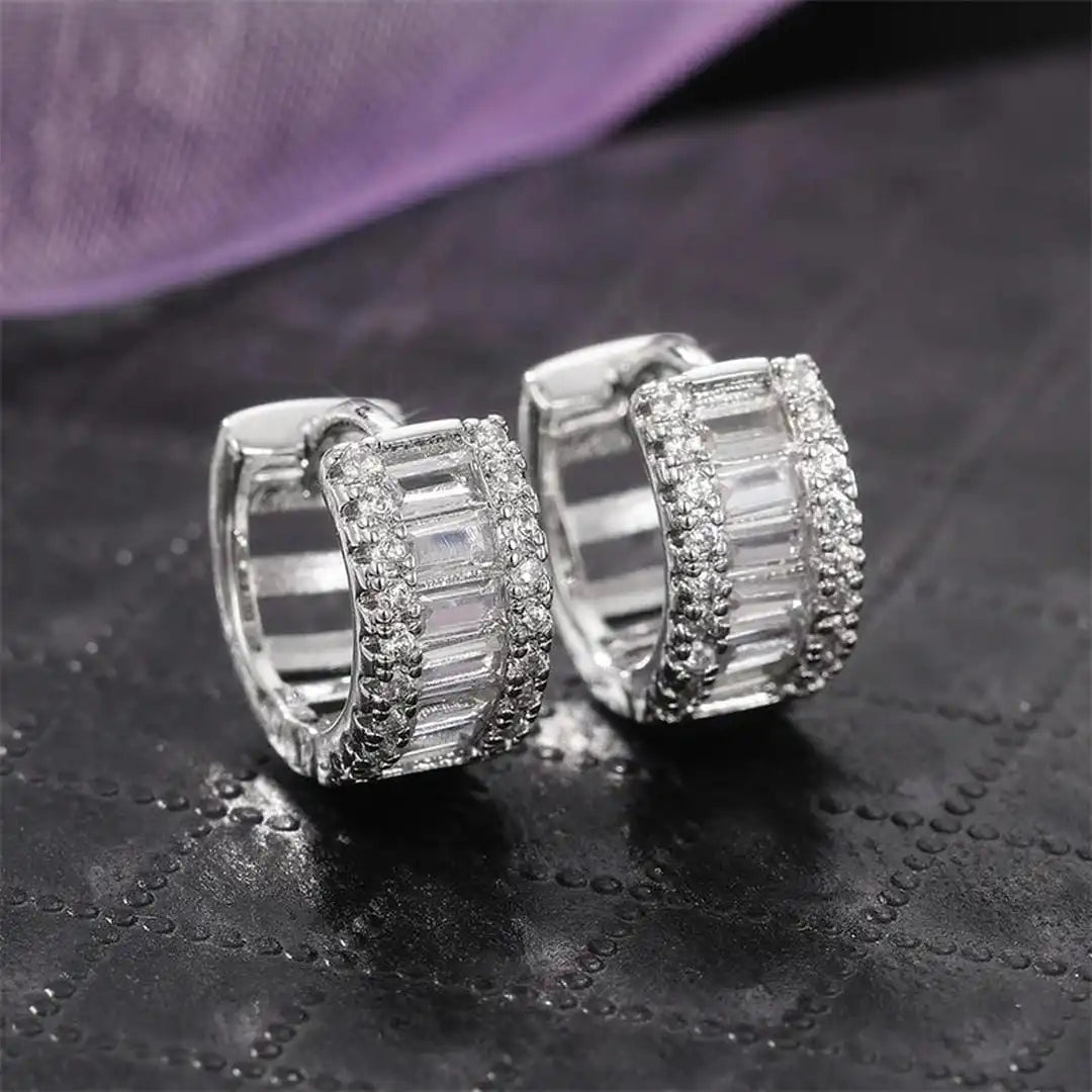 Mini Aros con Circonitas Baguette