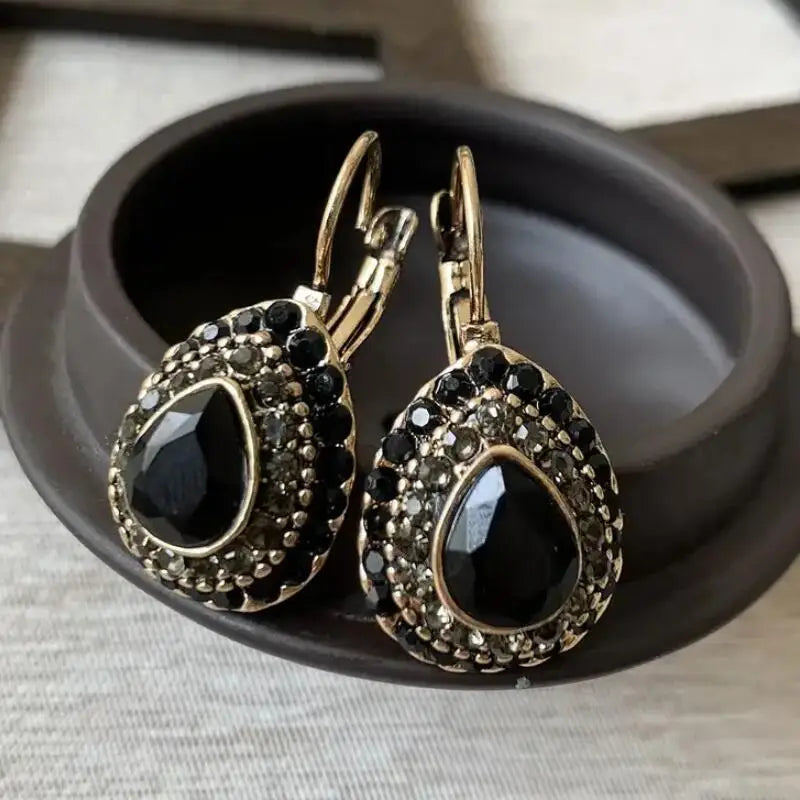 Pendientes Gota Vintage de Cristal