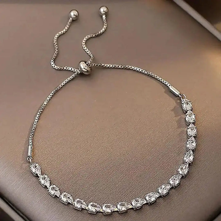 Pulsera Ajustable de Piedras Geométricas