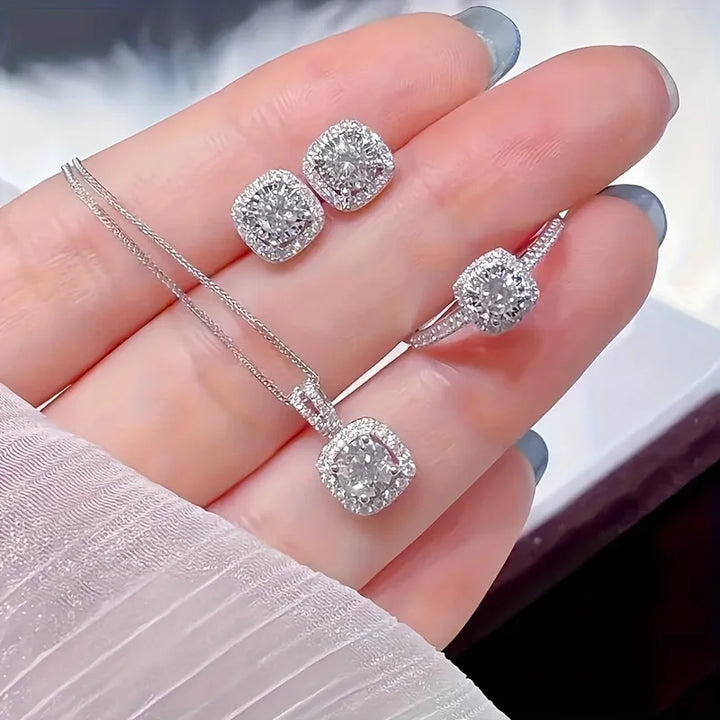 Conjunto de Joyería con Brillos