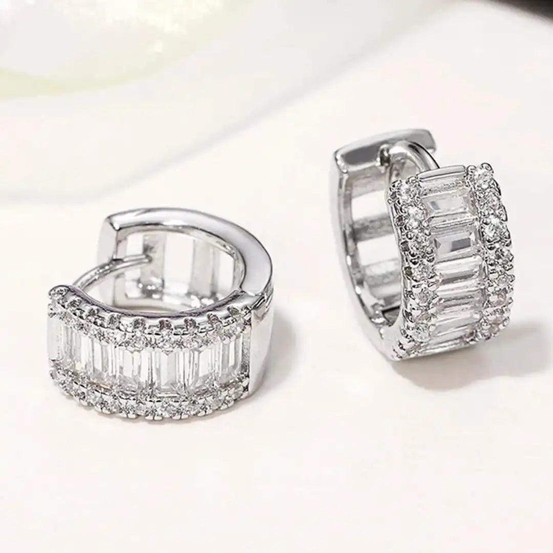 Mini Aros con Circonitas Baguette