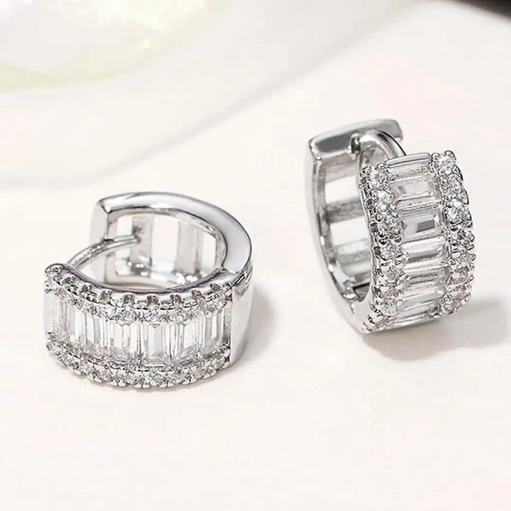 Mini Aros con Circonitas Baguette