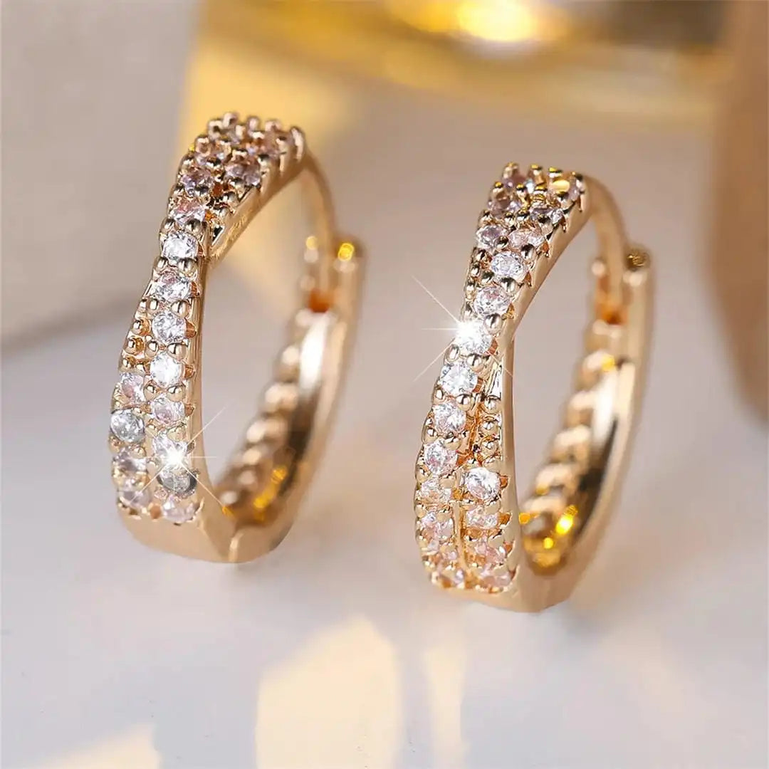 Aros Vintage con Circonitas