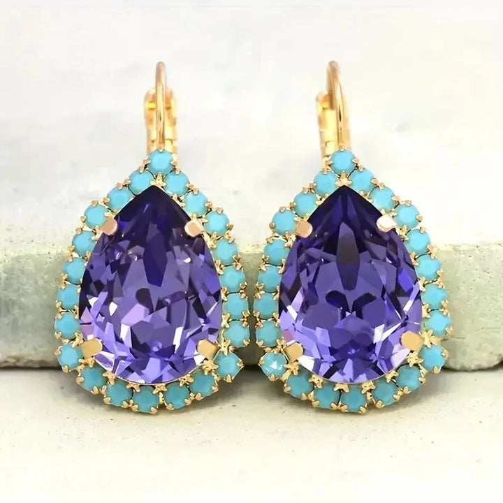 Pendientes Gota Vintage de Cristal