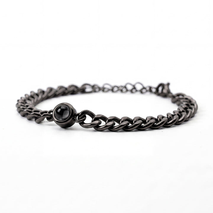 Pulsera con Foto Personalizada, Cadena Cubana