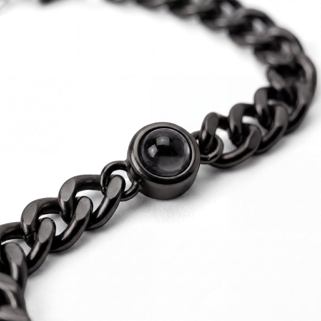 Pulsera con Foto Personalizada, Cadena Cubana