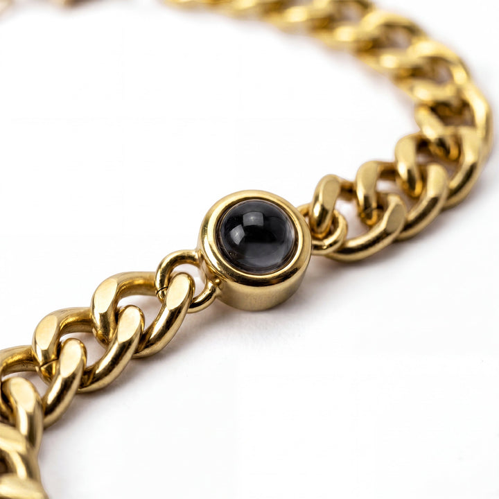 Pulsera con Foto Personalizada, Cadena Cubana