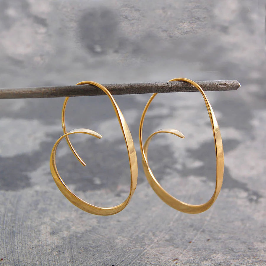 Pendientes Espiral Dorados