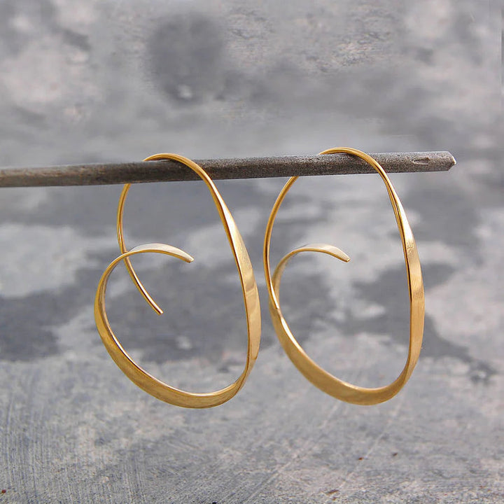 Pendientes Espiral Dorados