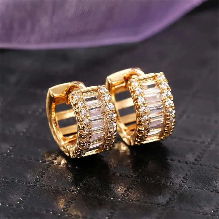Mini Aros con Circonitas Baguette
