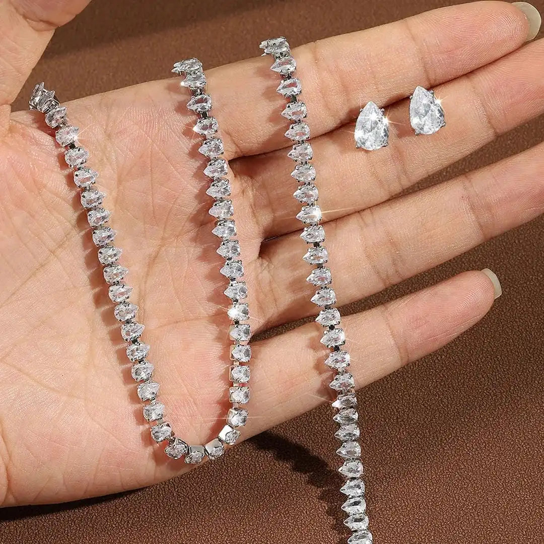 Conjunto Nupcial Completo de Circonitas Redondas