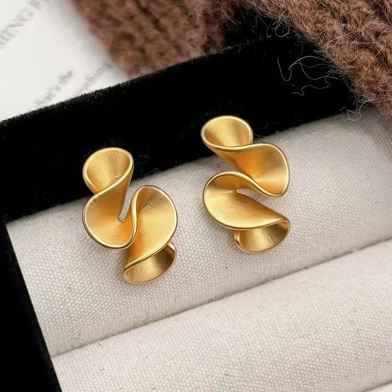 Pendientes Ondas Bicolor