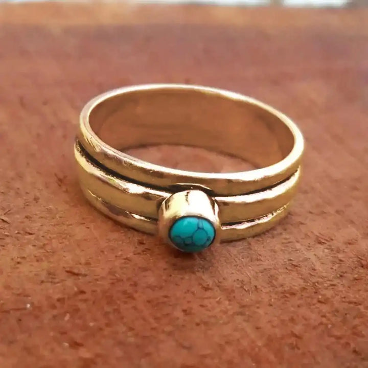 Anillo Apilado Turquesa