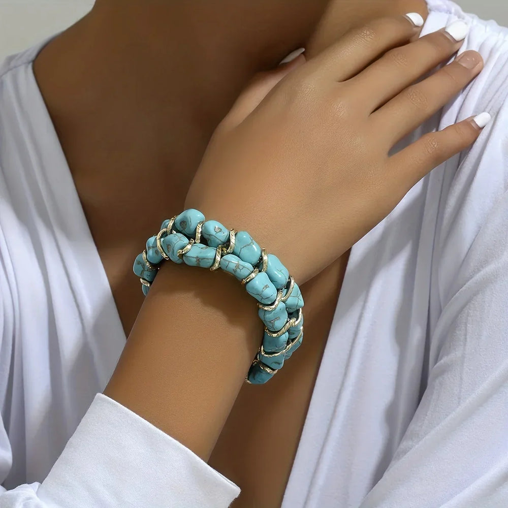 Pulsera Envolvente Turquesa