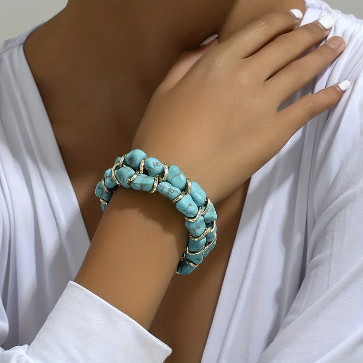 Pulsera Envolvente Turquesa