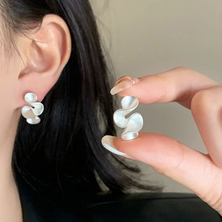 Pendientes Ondas Bicolor
