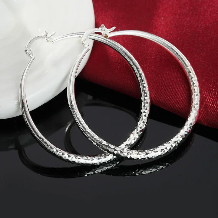Aros Plateados Grandes