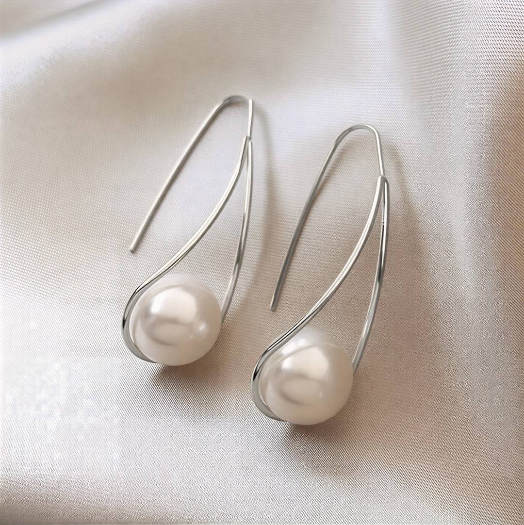 Pendientes Elegantes en Perla Mística