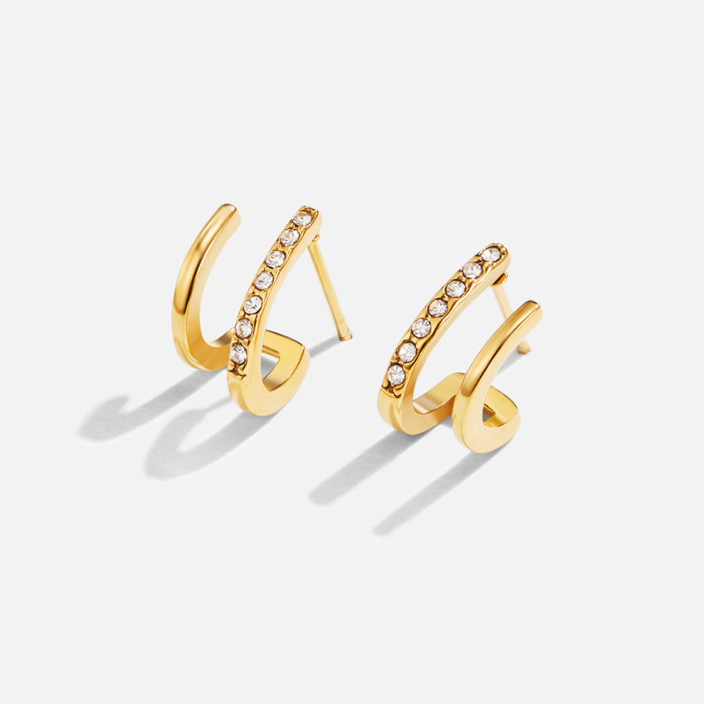 Pendientes de garra de oro