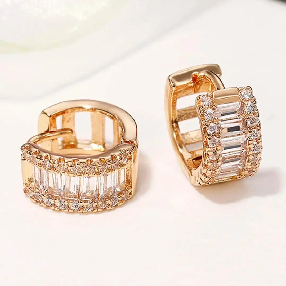 Mini Aros con Circonitas Baguette