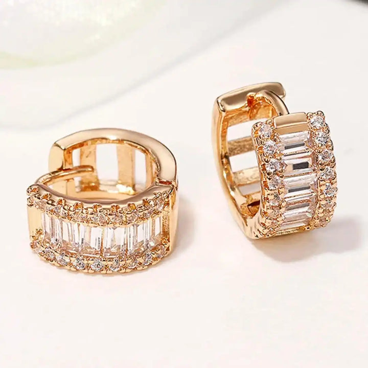 Mini Aros con Circonitas Baguette