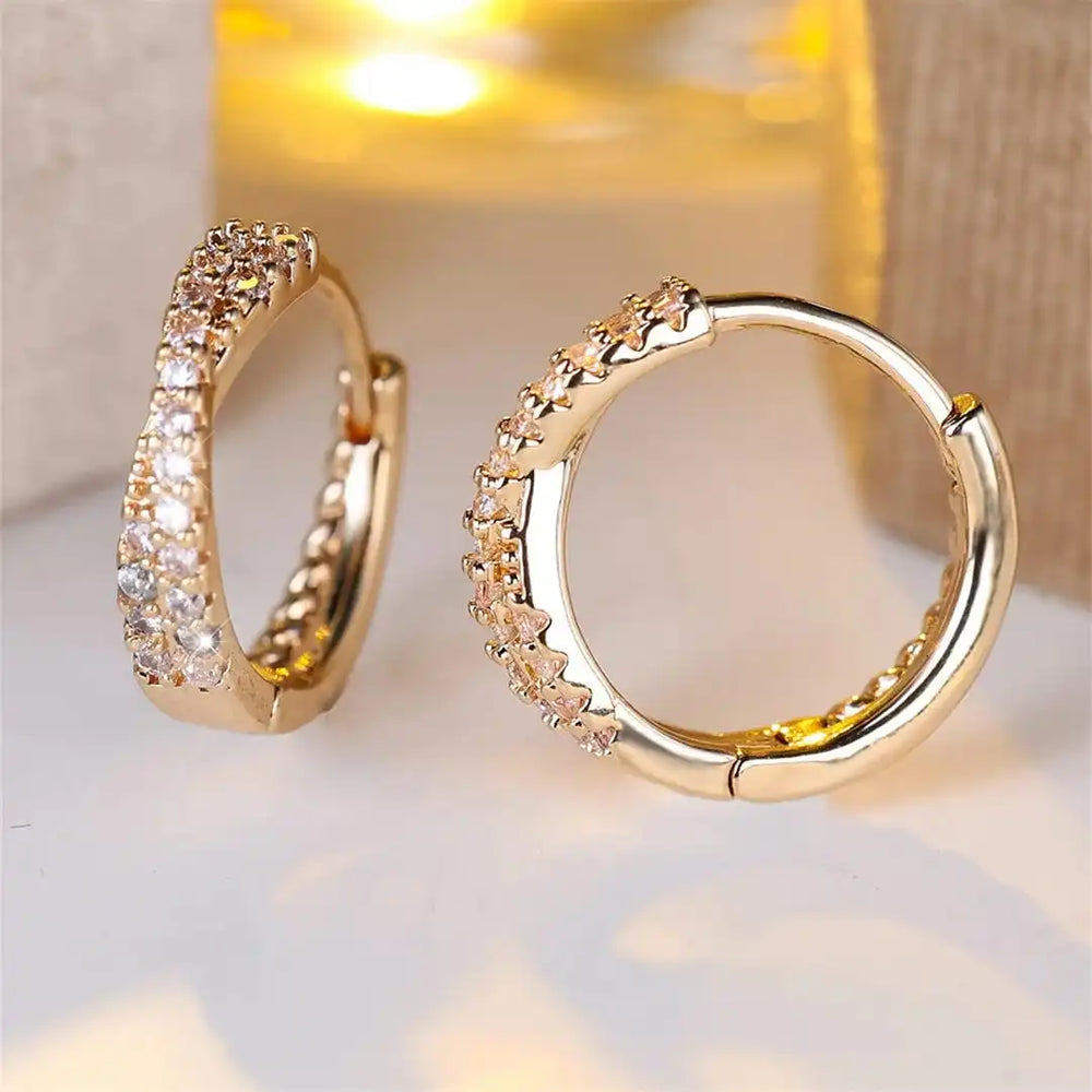 Aros Vintage con Circonitas
