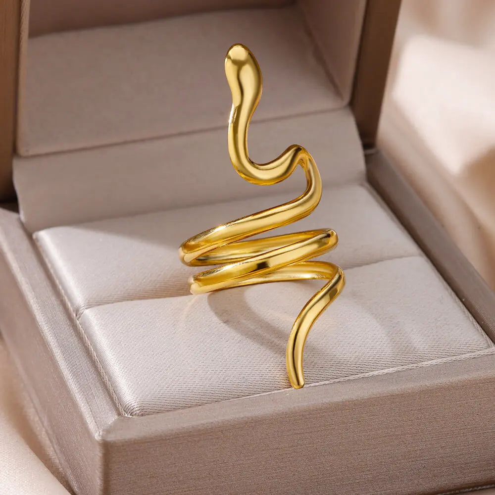 Anillo Espiral Serpentina