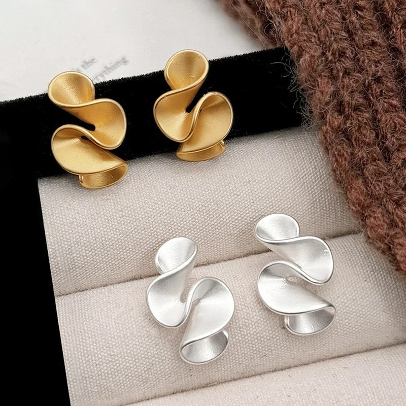 Pendientes Ondas Bicolor